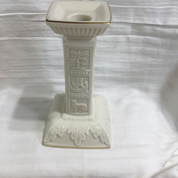 Lenox Sabbath candlesticks, NIB, 24k gold detailing, twelve tribes represented - Picture 4 of 6